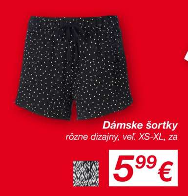 Dámske šortky