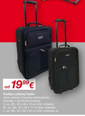 Trolley-Látkový kufor