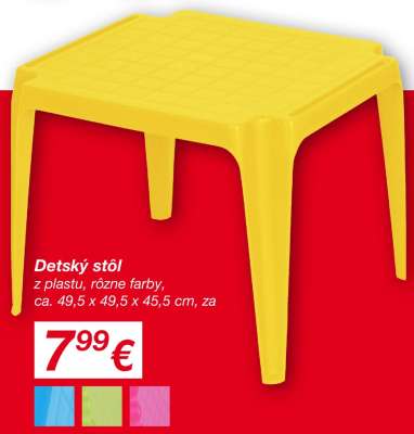 Detský stôl