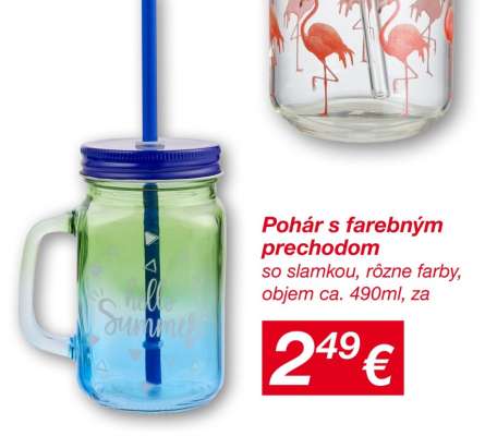 Pohár s farebným prechodom