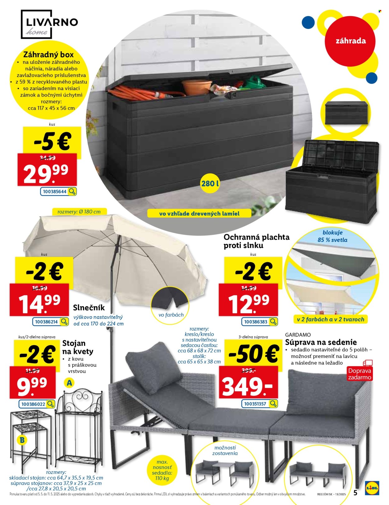 Leták Lidl - 5.5.2025 - 11.5.2025. Strana 1
