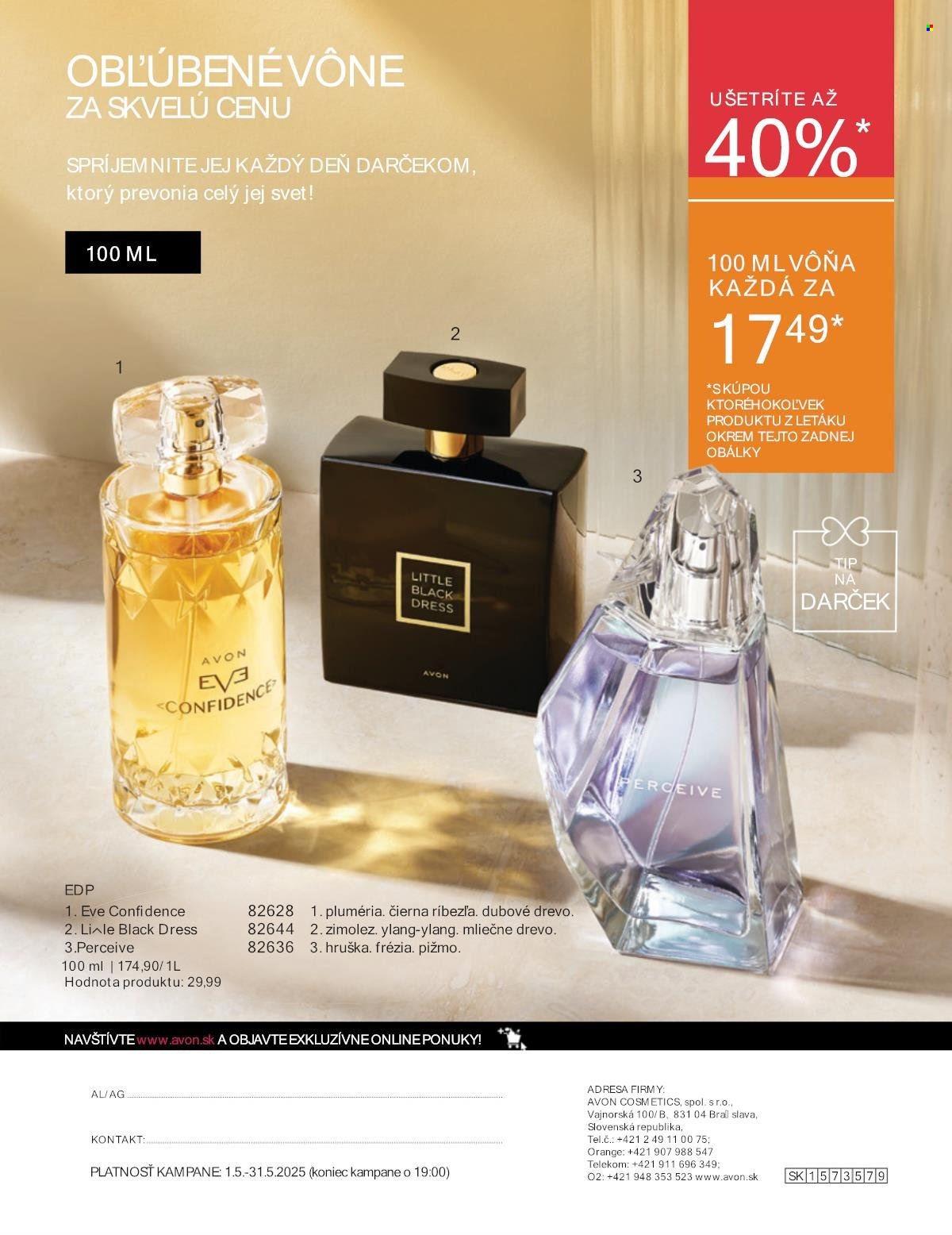 Leták Avon - 1.5.2025 - 31.5.2025. Strana 1