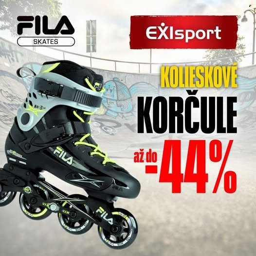 Leták Exisport. Strana 1