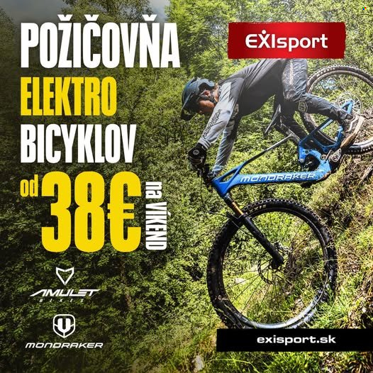 Leták Exisport. Strana 1