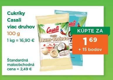 Cukríky Casali viac druhov
