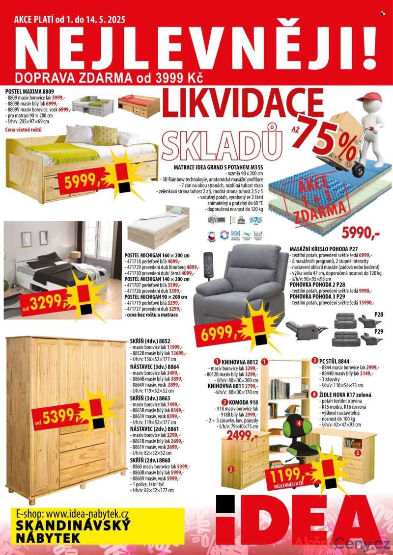 Leták IDEA nábytok - 1.5.2025 - 14.5.2025.