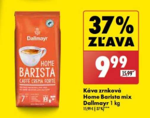 Káva zrnková Home Barista mix Dallmayr 1 kg