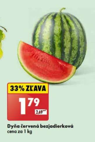 Dyňa červená bezjadierková