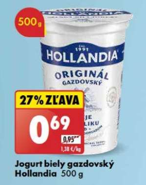 Jogurt biely gazdovský Hollandia 500 g