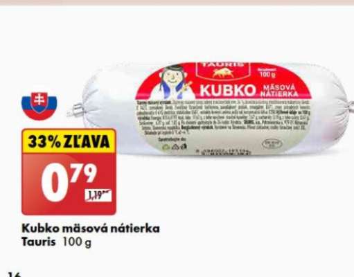 Kubko mäsová nátierka