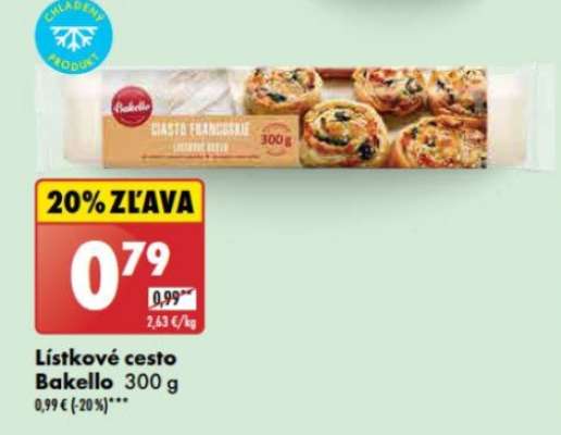 Lístkové cesto Bakello 300 g