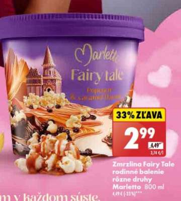 Zmrzlina Fairy Tale rodinné balenie rôzne druhy