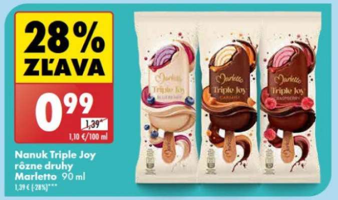 Nanuk Triple Joy rôzne druhy Marletto 90 ml