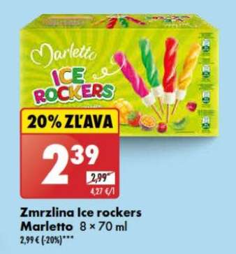 Zmrzlina Ice rockers Marletto 8 × 70 ml