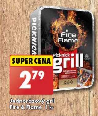 Jednorázový gril Fire & Flame