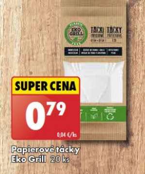Papierové tácky Eko Grill 20 ks