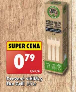 Drevené vidličky Eko Grill 20 ks