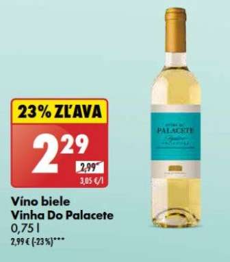 Vino biele Vinha Do Palacete 0,75 l