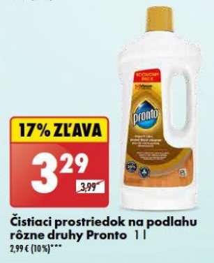 Čistiaci prostriedok na podlahu rôzne druhy Pronto 1 l