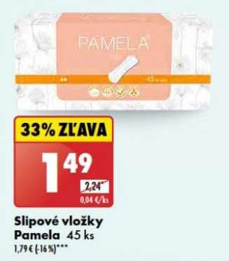 Slipové vložky Pamela 45 ks