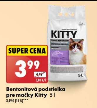 Bentonitová podstielka pre mačky Kitty 5 l