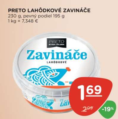 PRETO LAHÔDKOVÉ ZAVINÁČE