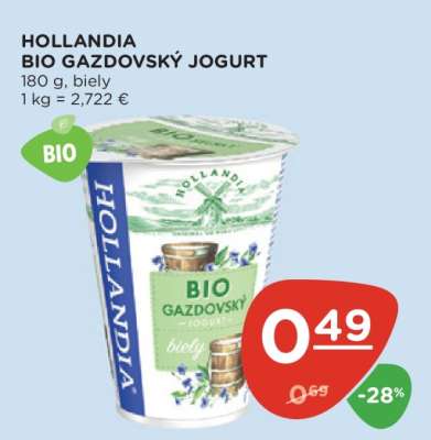 HOLLANDIA BIO GAZDOVSKÝ JOGURT