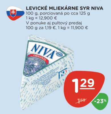 LEVICKÉ MLIEKÁRNE SYR NIVA