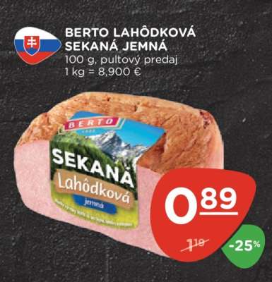 BERTO LAHÔDKOVÁ SEKANÁ JEMNÁ