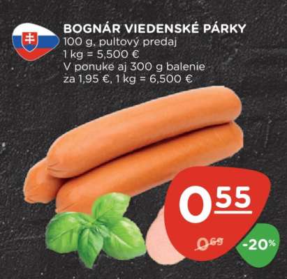 BOGNÁR VIEDENSKÉ PÁRKY
