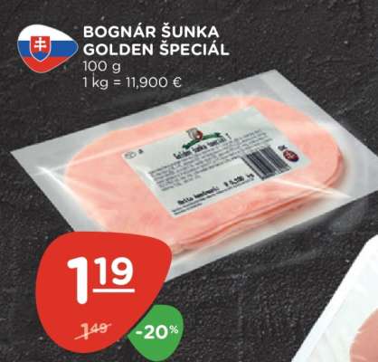 BOGNÁR ŠUNKA GOLDEN ŠPECIÁL