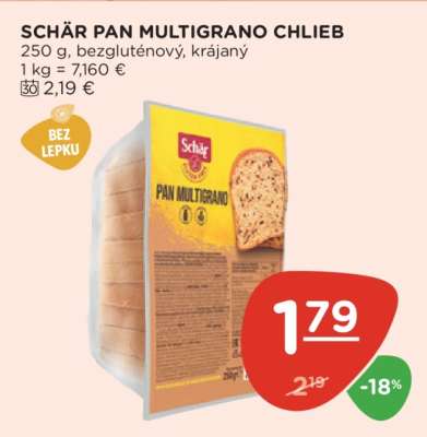 SCHÄR PAN MULTIGRANO CHLIEB