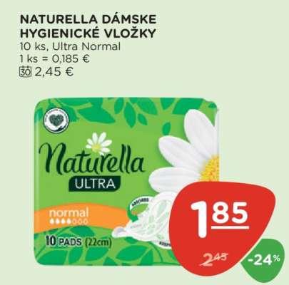 NATURELLA Dámske hygienické vložky