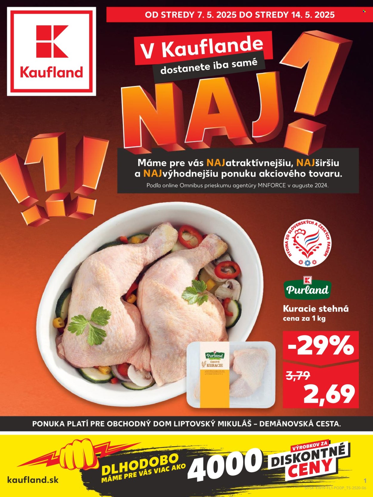 Leták Kaufland - 7.5.2025 - 14.5.2025. Strana 1