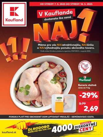 Leták Kaufland - 7.5.2025 - 14.5.2025.
