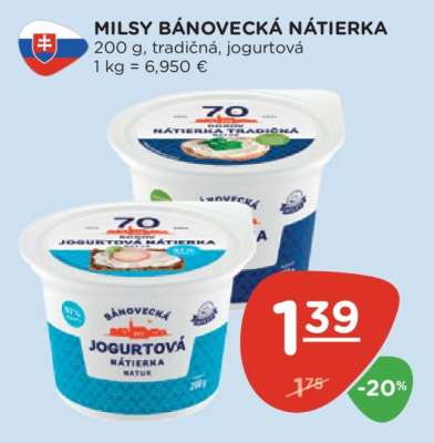 MILSY BÁNOVECKÁ NÁTIERKA