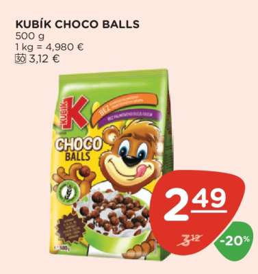 KUBÍK CHOCO BALLS