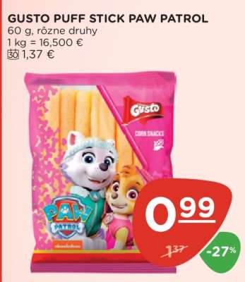 GUSTO PUFF STICK PAW PATROL