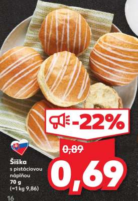 Šiška s pistáciovou náplňou 70 g