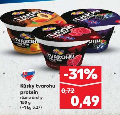Kúsky tvarohu protein