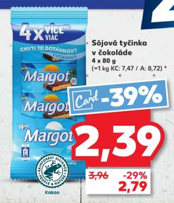 Sójová tyčinka v čokoláde
