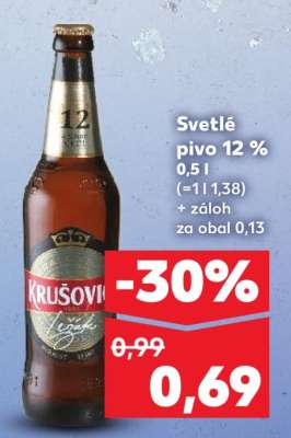 Svetlé pivo 12 % 0,5 l