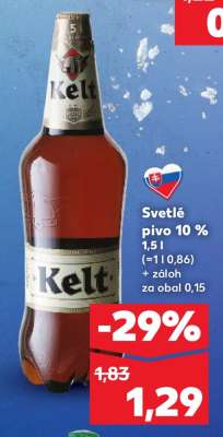 Svetlé pivo 10 %