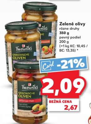 Zelené olivy