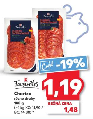Chorizo rôzne druhy