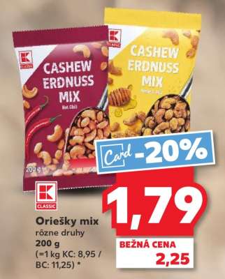 Oriešky mix