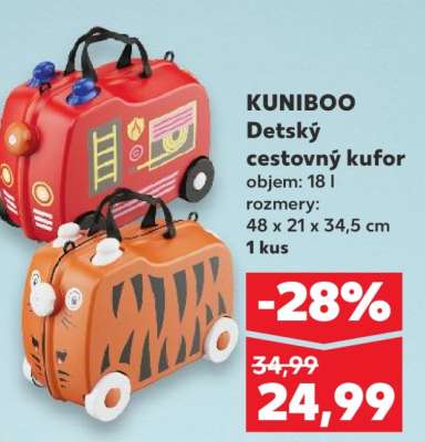 KUNIBOO Detský cestovný kufor