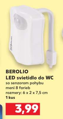 BEROLIO LED svietidlo do WC