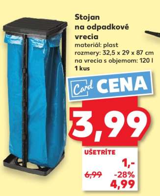 Stojan na odpadkové vrecia