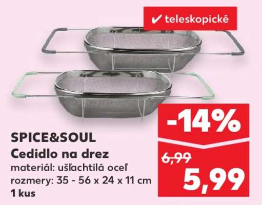 SPICE&SOUL Cedidlo na drez